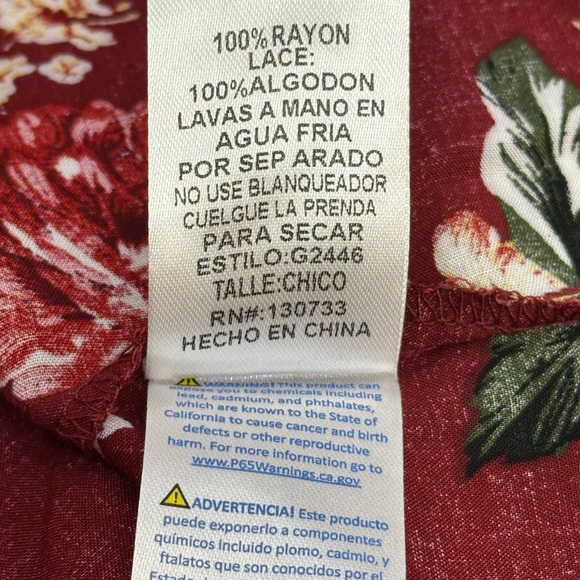 Umgee USA Burgundy Floral Boho Mini Dress – Size Small NWT - Picture 9 of 13